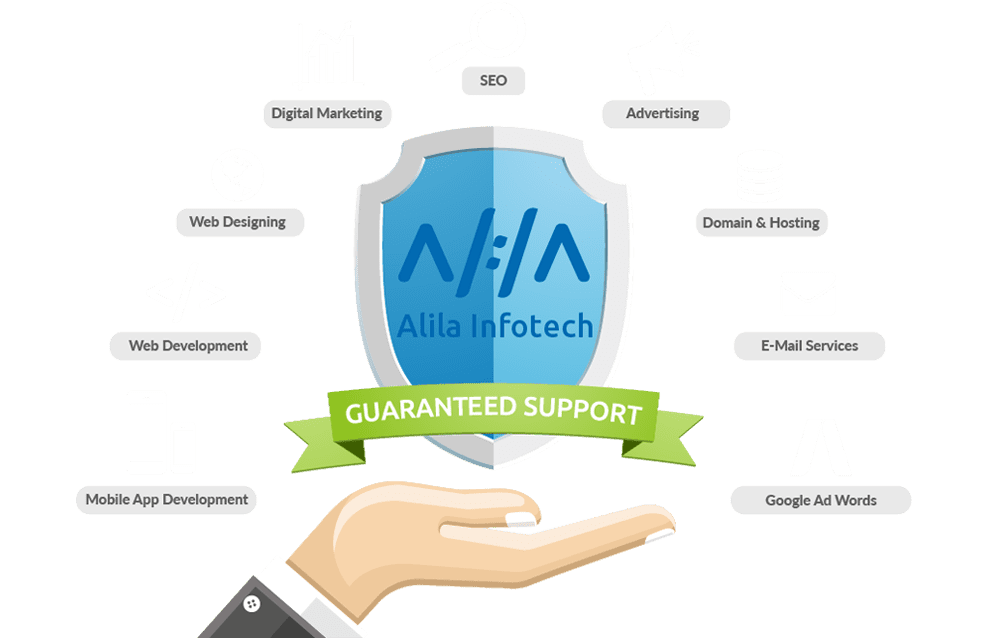all services like seo, webdevelopment etc with guaranteed support including alila logo inside a palm|Web Deisgning Company in 
        kerala
