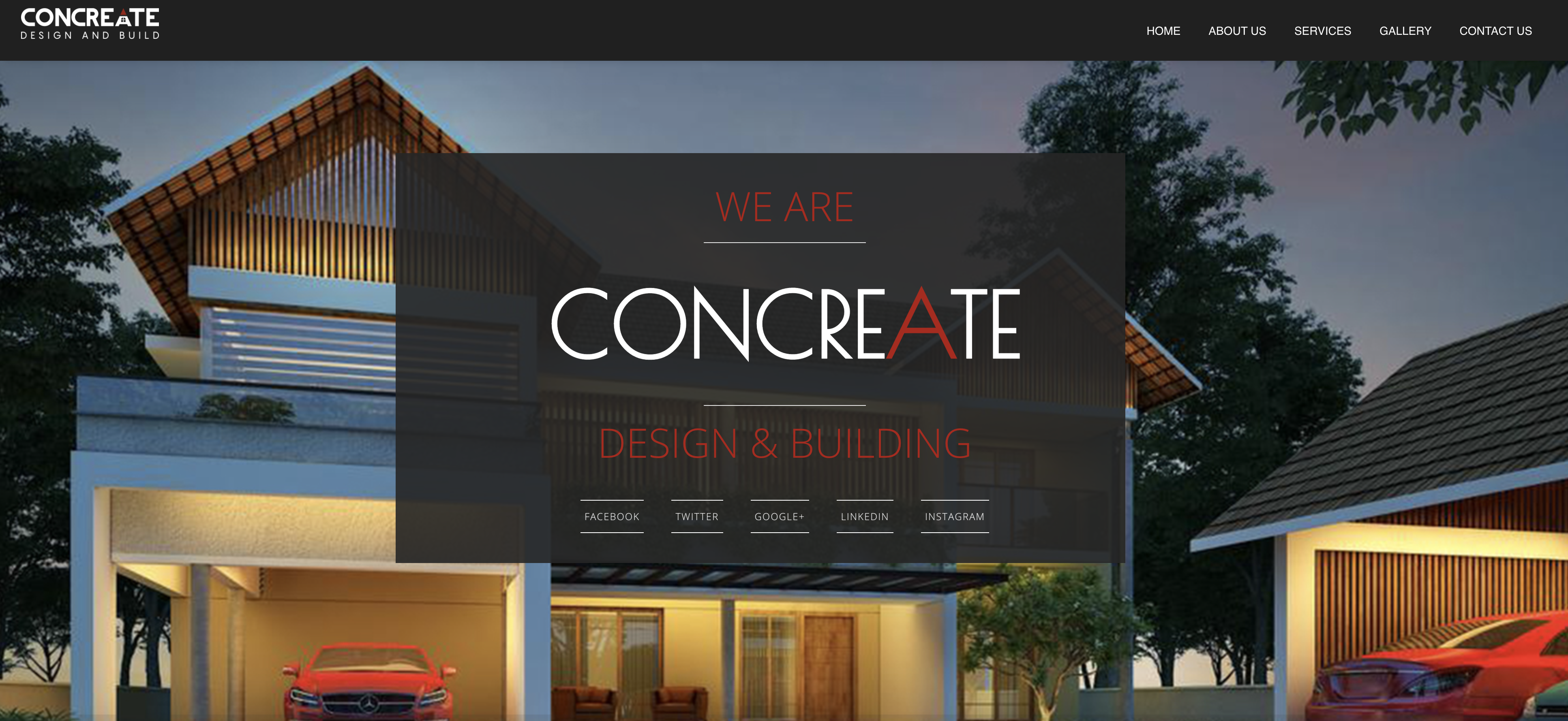 website designing of concreate.com